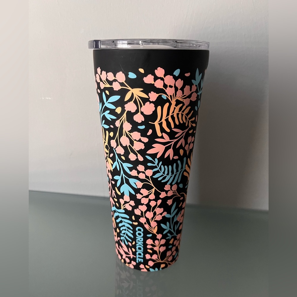 24 oz Corkcicle Tumbler in the "Radiant Garden"